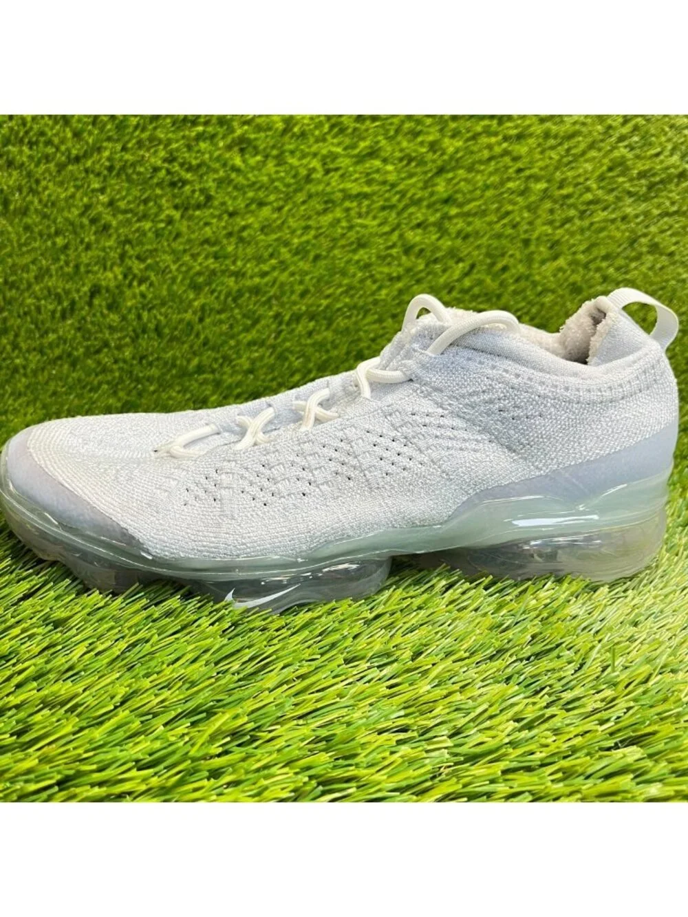Nike Air VaporMax 2023 FK Pure Platinum Gray Mens Size 8 Running Shoes Sneakers